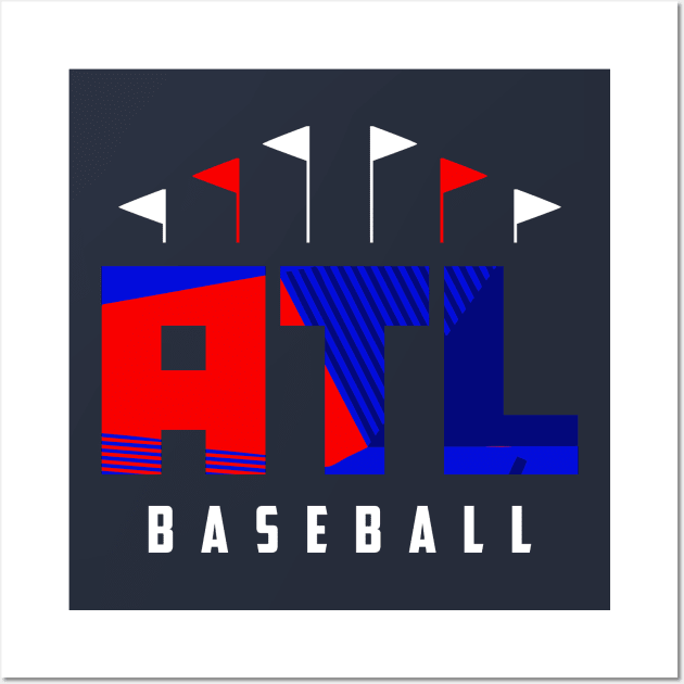 ATL Baseball Ballpark Wall Art by funandgames